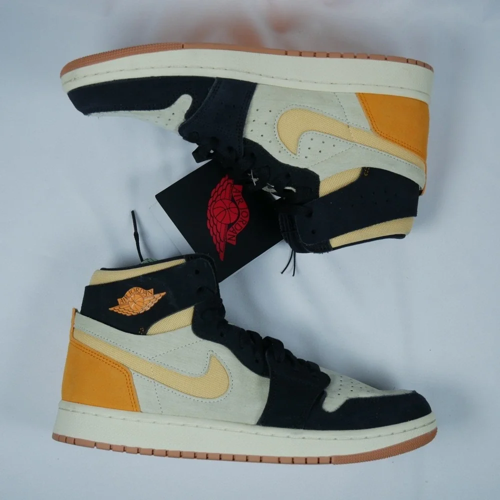 Air Jordan 1 Zoom CMFT 2 Muslin Celestial Gold Black DV1307-100‎ Mens 9.5